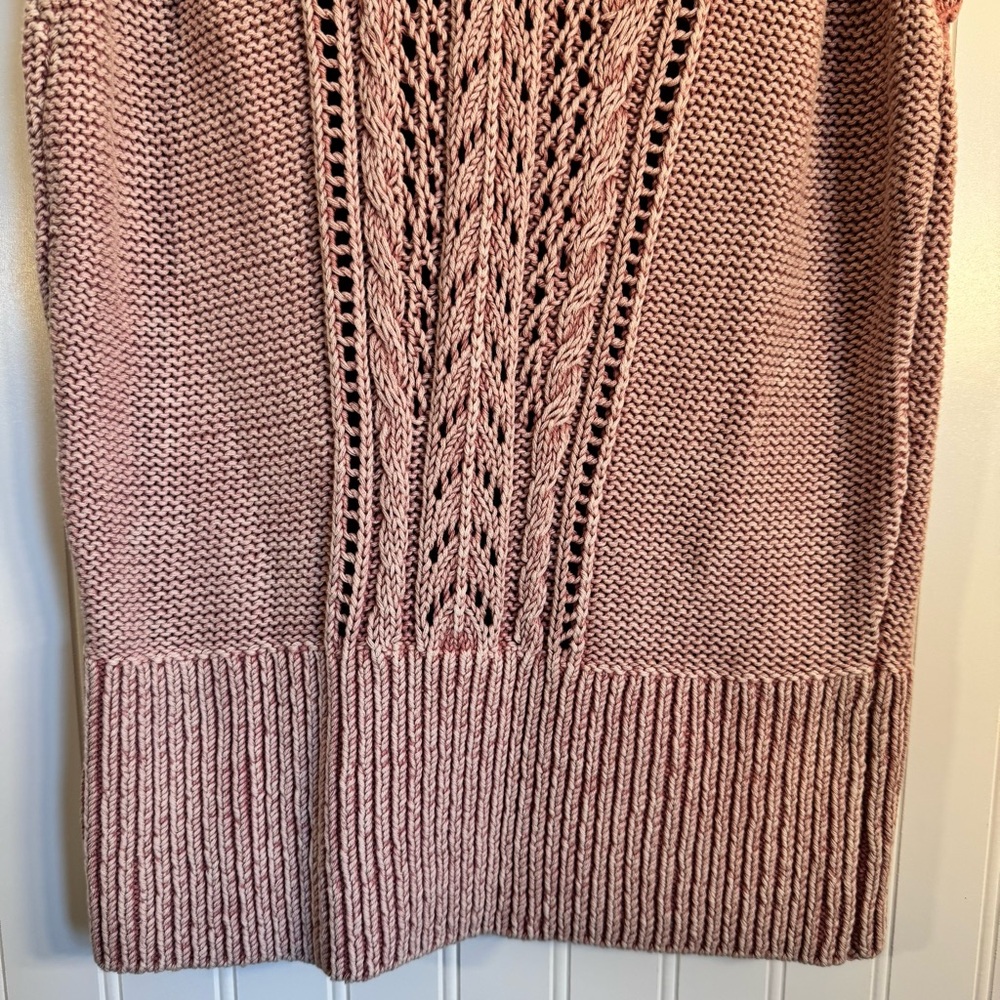 White House Black Market Knitted Ruffled Sleeveless Sweater Tank 100% Cotton M - Picture 4 of 10